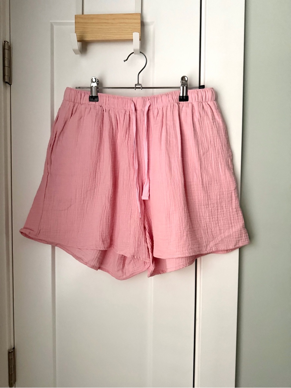 NWT Women’s Petite Plume 100% Cotton Gauze Shorts (Light Pink | Small)